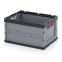 Faltbox ohne Deckel FB 64/32 in anthrazitgrau (RAL 7016), 600 × 400 mm