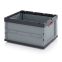 Faltbox ohne Deckel FB 86/445 in anthrazitgrau (RAL 7016), 800 × 600 mm