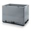 Klappbare Großladungsträger GLT 1208/91K in silbergrau (RAL 7001), 1200 × 800 mm