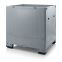 Klappbare Großladungsträger GLT 1210/125 in silbergrau (RAL 7001), 1200 × 1000 mm
