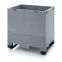 Klappbare Großladungsträger GLT 86/83K in silbergrau (RAL 7001), 800 × 600 mm