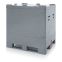 Klappbare IBC / Bag in Box System IBC 1000 EK in silbergrau (RAL 7001), 1200 × 1000 mm
