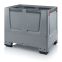 Klappbare Big Box geschlossen KLG 1208 in silbergrau (RAL 7001), 1200 × 800 mm