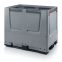 Klappbare Big Box geschlossen KLG 1208K in silbergrau (RAL 7001), 1200 × 800 mm