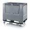 Klappbare Big Box geschlossen KLG 1208KR in silbergrau (RAL 7001), 1200 × 800 mm