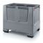 Klappbare Big Box mit Lüftungsschlitzen KLO 1208 in silbergrau (RAL 7001), 1200 × 800 mm