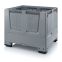 Klappbare Big Box mit Lüftungsschlitzen KLO 1210 in silbergrau (RAL 7001), 1200 × 1000 mm