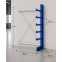 Kragarmregal K1000 Anbauregal Einseitig 2000x500 mm, Achsmaß 1250 mm
