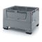 Klappbare Big Box geschlossen KSG 1210 in silbergrau (RAL 7001), 1200 × 1000 mm