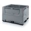 Klappbare Big Box geschlossen KSG 1210K in silbergrau (RAL 7001), 1200 × 1000 mm