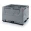 Klappbare Big Box mit Lüftungsschlitzen KSO 1210K in silbergrau (RAL 7001), 1200 × 1000 mm