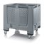 Big Box mit Lüftungsschlitzen MBO 1210R in silbergrau (RAL 7001), 1200 × 1000 mm
