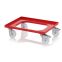 Transportroller Kompakt mit Polyamid-Rädern RO 64 PA FE-3020 in verkehrsrot (RAL 3020), 616 × 416 mm