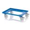 Transportroller Kompakt mit Polyamid-Rädern RO 64 PA FE-5015 in himmelblau (RAL 5015), 616 × 416 mm