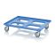Transportroller Maxi HD mit Gummirädern RO 86.4 HD GU-7016 in anthrazitgrau (RAL 7016), 817 × 617 mm