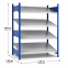 Schrägbodenregal Grundregal XL MULTIplus150, 2000x1300x1200 mm, RAL 5010 enzianblau/verzinkt, 2x5 Fachböden
