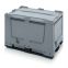 Big Box geschlossen UN BBG 1208KD in silbergrau (RAL 7001), 1200 × 800 mm