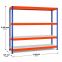 Weitspannregal Z1 Grundregal mit Stahlpaneelen, 2438x2146x621 mm (HxBxT), blau/orange/verzinkt, 4 Ebenen, Fachlast 439 kg, Feldlast 2.800 kg