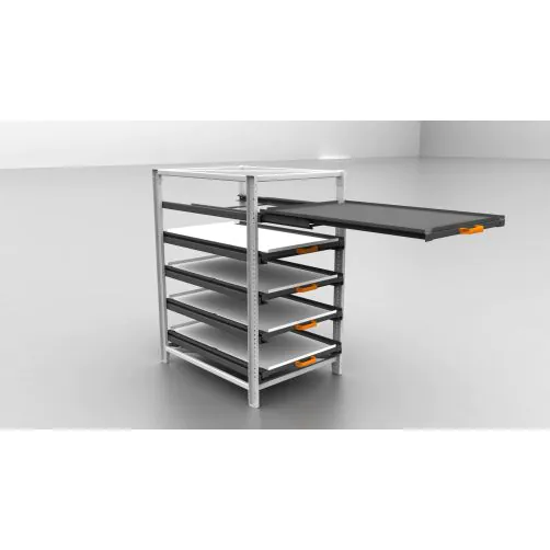 Schubladen Auszugregal, 100% Auszug, 5 Schubladen 150 kg je Schublade