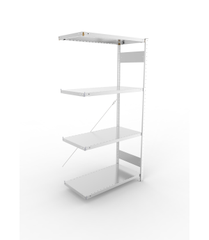 Fachbodenregal Anbauregal 2000×1000×500 mm, 230 kg Fachlast 