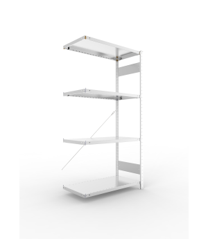 Fachbodenregal Anbauregal 2000×1000×500 mm, 230 kg Fachlast 