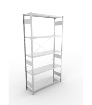 Fachbodenregal Grundregal 2500×1300×400 mm, 230 kg Fachlast 