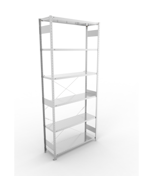 Fachbodenregal Grundregal 3000×1300×400 mm, 230 kg Fachlast 