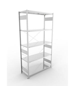 Fachbodenregal Grundregal 2500×1300×500 mm, 230 kg Fachlast 