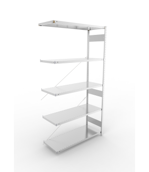 Fachbodenregal Anbauregal 2500×1300×500 mm, 230 kg Fachlast 