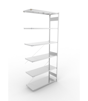 Fachbodenregal Anbauregal 3000×1300×500 mm, 230 kg Fachlast 