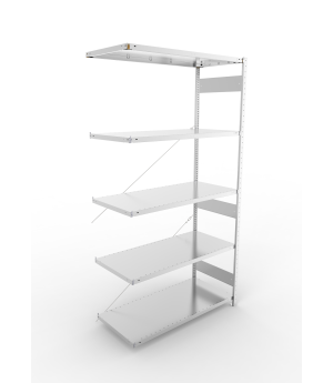 Fachbodenregal Anbauregal 2500×1300×600 mm, 230 kg Fachlast 