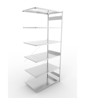 Fachbodenregal Anbauregal 3000×1300×800 mm, 230 kg Fachlast 