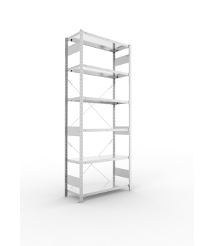 Fachbodenregal Grundregal 2500×1000×400 mm, 230 kg Fachlast 