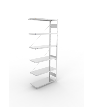 Fachbodenregal Anbauregal 2500×1000×400 mm, 230 kg Fachlast 