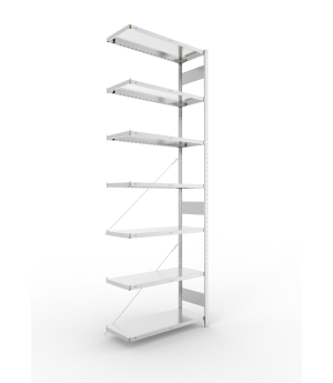 Fachbodenregal Anbauregal 3000×1000×400 mm, 230 kg Fachlast 