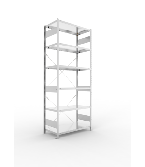 Fachbodenregal Grundregal 2500×1000×500 mm, 230 kg Fachlast 