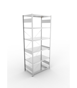 Fachbodenregal Grundregal 2500×1000×600 mm, 230 kg Fachlast 