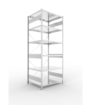 Fachbodenregal Grundregal 2500×1000×800 mm, 230 kg Fachlast 