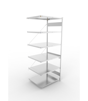 Fachbodenregal Anbauregal 2500×1000×800 mm, 230 kg Fachlast 