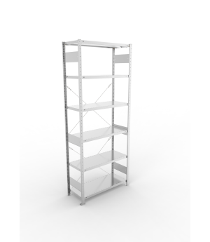 Fachbodenregal Grundregal 2500×1000×400 mm, 330 kg Fachlast 