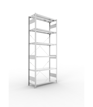 Fachbodenregal Grundregal 2500×1000×400 mm, 330 kg Fachlast 