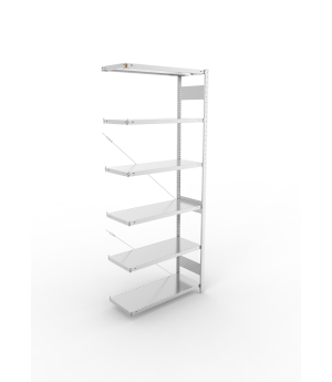 Fachbodenregal Anbauregal 2500×1000×400 mm, 330 kg Fachlast 