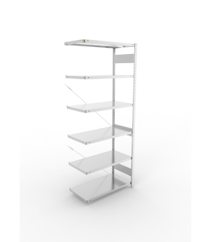 Fachbodenregal Anbauregal 2500×1000×500 mm, 330 kg Fachlast 