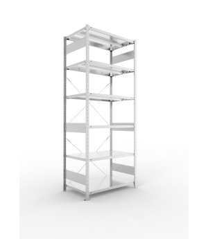 Fachbodenregal Grundregal 2500×1000×600 mm, 330 kg Fachlast 