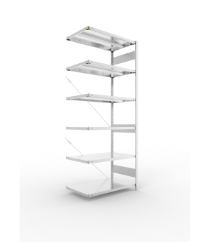Fachbodenregal Anbauregal 2500×1000×600 mm, 330 kg Fachlast 