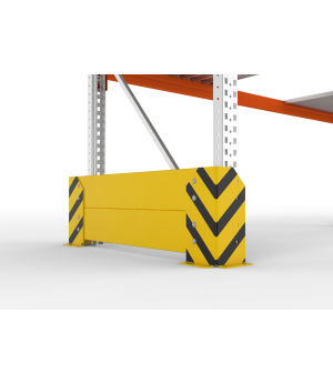Rammschutzwand MULTIPAL Einfachregal 800 mm RAL 9004 – META
