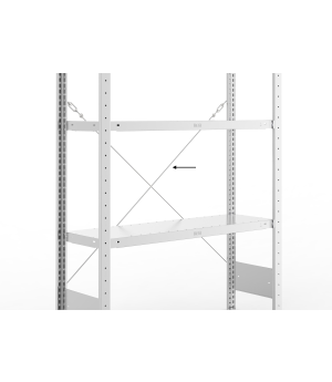 Diagonalstab CLIP/COMPACT für Breite 1300 mm verzinkt – META