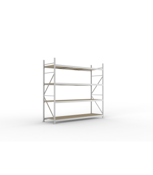 Weitspannregal Grundregal 2500×2600×800 mm, 490 kg Fachlast 