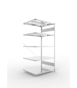 Fachbodenregal Anbauregal 2000×1000×800 mm, 330 kg Fachlast 