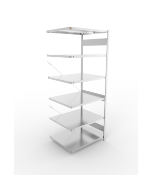 Fachbodenregal Anbauregal 2500×1000×800 mm, 330 kg Fachlast 